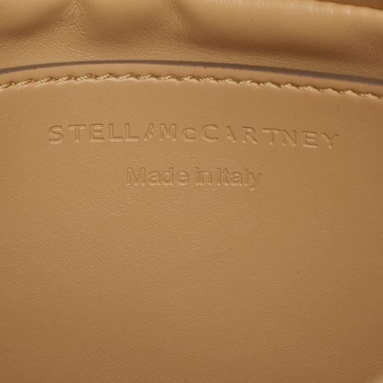 Pre Owned Stella McCartney Beige Faux Leather Small Puffy Shoulder Bag