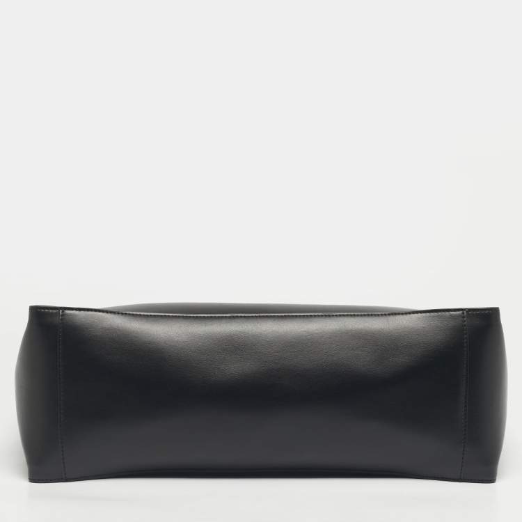 مملوكة مسبقًا Stella McCartney Black Faux Leather Large The Logo Tote