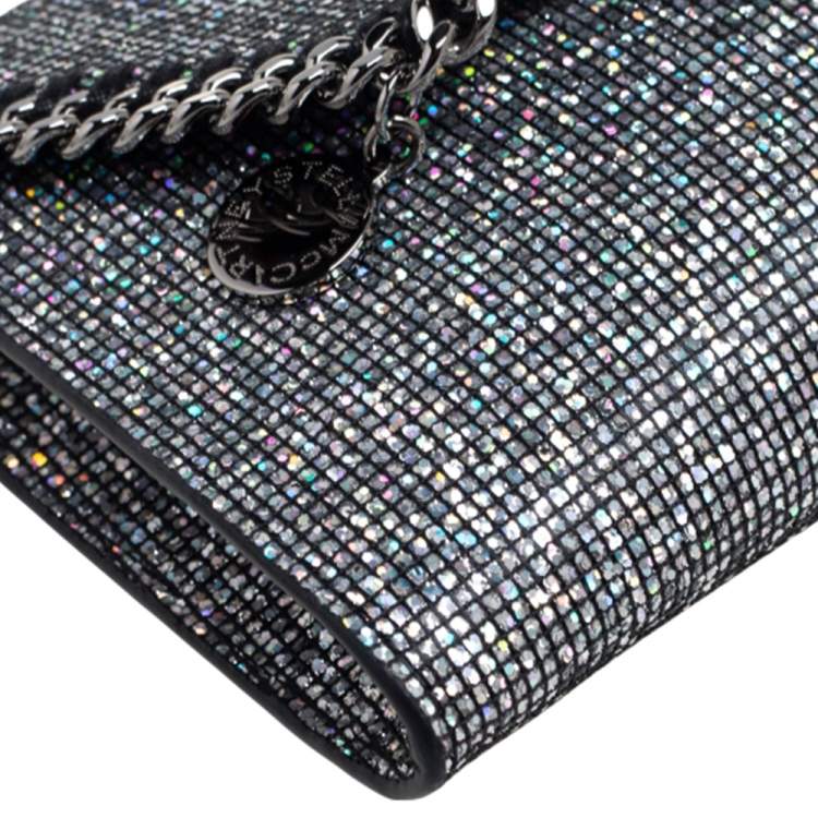 Pre Owned Stella McCartney Multicolor Disco Glitter Mini Falabella Crossbody Bag
