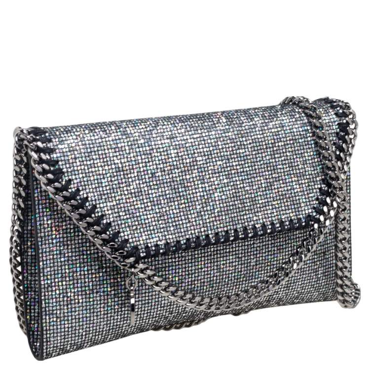 Pre Owned Stella McCartney Multicolor Disco Glitter Mini Falabella Crossbody Bag