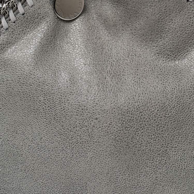 Pre Owned Stella McCartney Grey Faux Leather Tiny Falabella Crossbody Bag