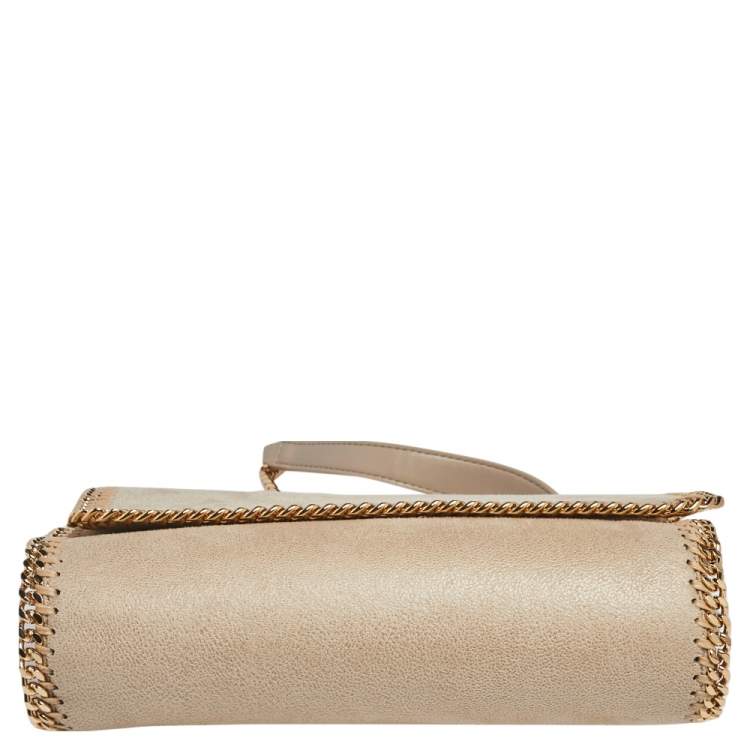مملوكة مسبقًا Stella McCartney Beige Faux Suede Falabella Flap Shoulder Bag