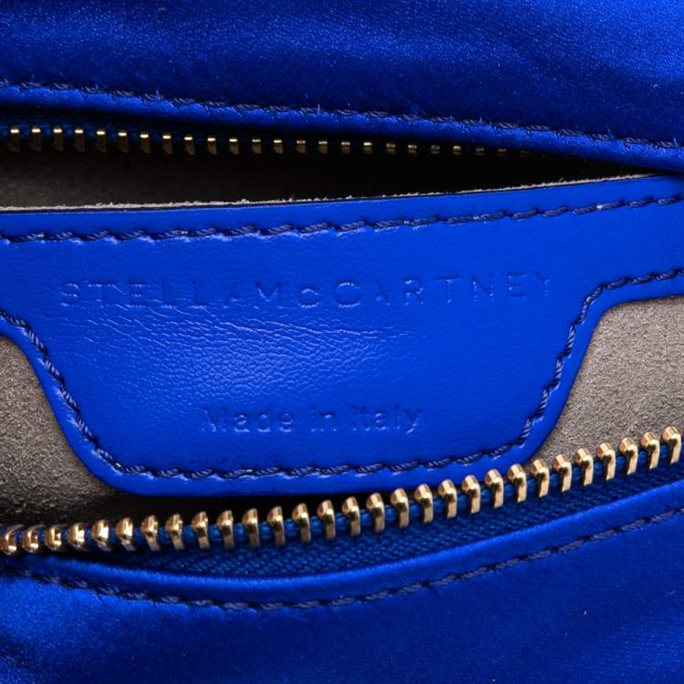 Pre Owned Stella McCartney Blue Quilted Satin Stella Star Crossbody Bag