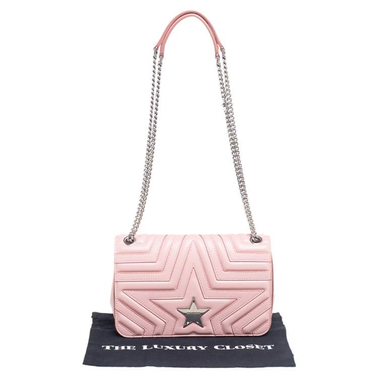 مملوكة مسبقًا Stella McCartney Pink Faux Leather Stella Star Crossbody Bag