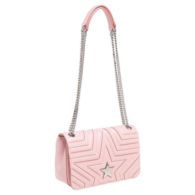 مملوكة مسبقًا Stella McCartney Pink Faux Leather Stella Star Crossbody Bag