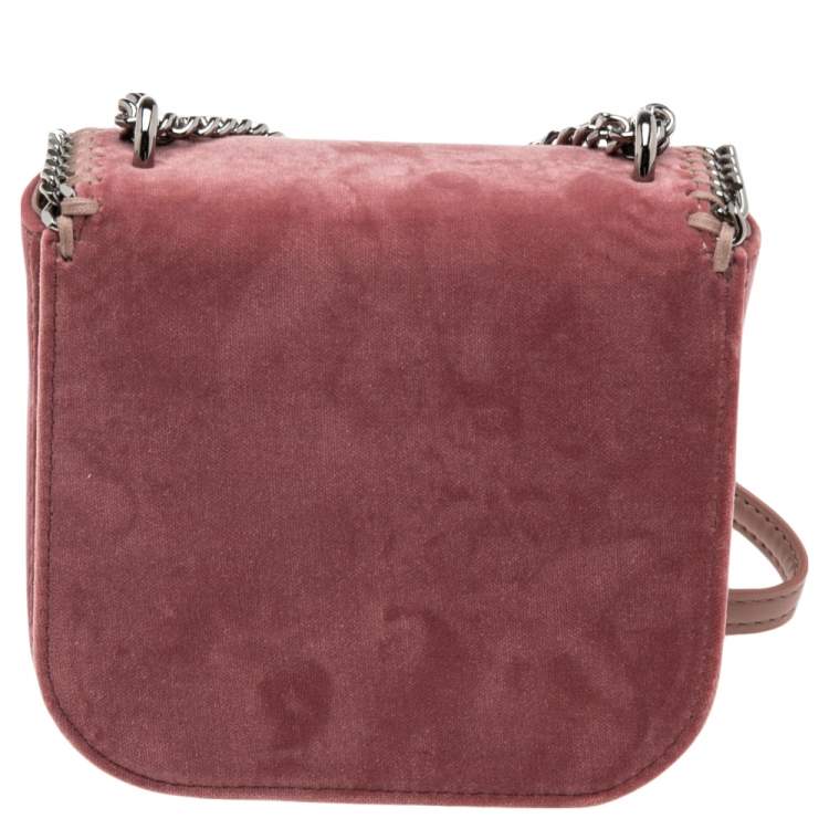 مملوكة مسبقًا Stella McCartney Pink Velvet Falabella Box Shoulder Bag
