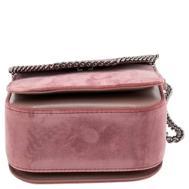 مملوكة مسبقًا Stella McCartney Pink Velvet Falabella Box Shoulder Bag