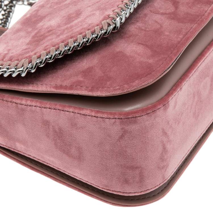 مملوكة مسبقًا Stella McCartney Pink Velvet Falabella Box Shoulder Bag