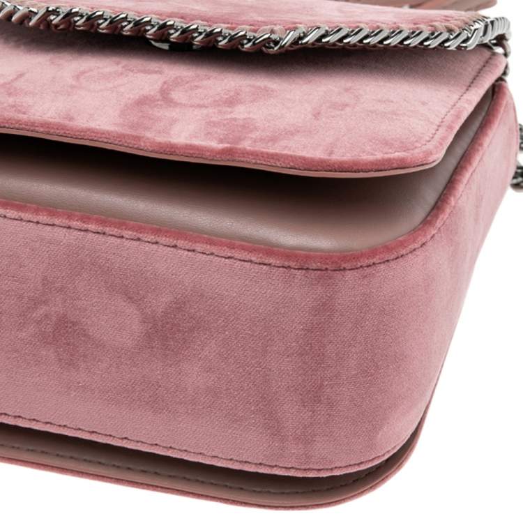 مملوكة مسبقًا Stella McCartney Pink Velvet Falabella Box Shoulder Bag