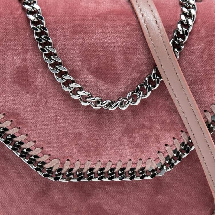 مملوكة مسبقًا Stella McCartney Pink Velvet Falabella Box Shoulder Bag