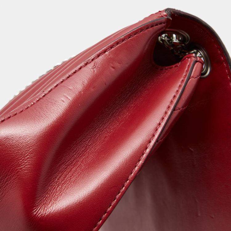Pre Owned Stella McCartney Red Faux Leather Stella Star Crossbody Bag