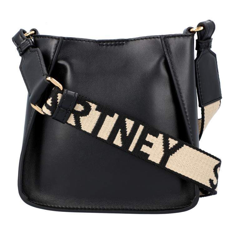 Pre Owned Stella McCatrtney Black Polyester Stella Logo Shoulder Bag 