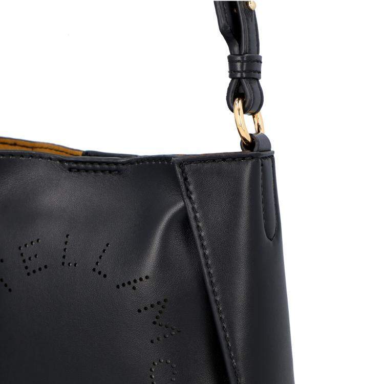 Pre Owned Stella McCatrtney Black Polyester Stella Logo Shoulder Bag 