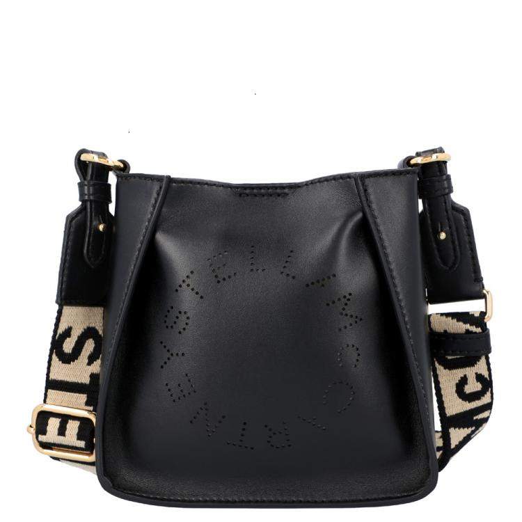 Pre Owned Stella McCatrtney Black Polyester Stella Logo Shoulder Bag 