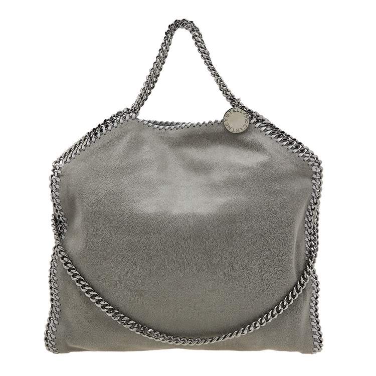 Pre Owned Stella McCartney Grey Faux Leather Small Falabella Tote