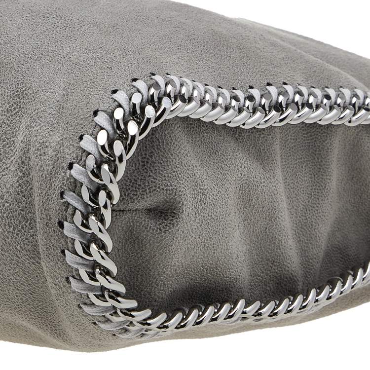 Pre Owned Stella McCartney Grey Faux Leather Small Falabella Tote