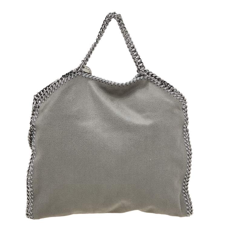 Pre Owned Stella McCartney Grey Faux Leather Small Falabella Tote