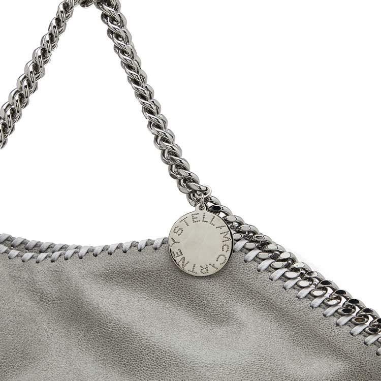Pre Owned Stella McCartney Grey Faux Leather Small Falabella Tote