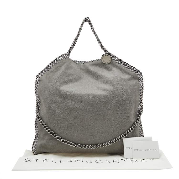 Pre Owned Stella McCartney Grey Faux Leather Small Falabella Tote