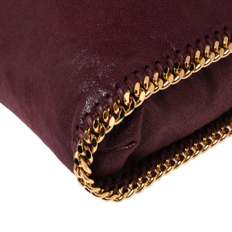 مملوكة مسبقًا Stella McCartney Burgundy Faux Leather Small Falabella Tote