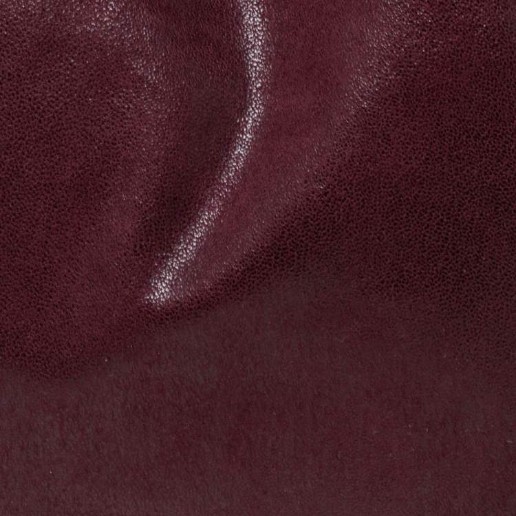 مملوكة مسبقًا Stella McCartney Burgundy Faux Leather Small Falabella Tote