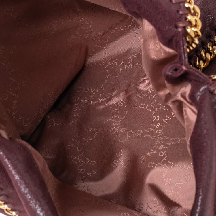 مملوكة مسبقًا Stella McCartney Burgundy Faux Leather Small Falabella Tote