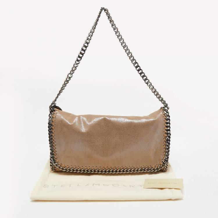 Pre Owned Stella McCartney Beige Faux Suede Falabella Clutch