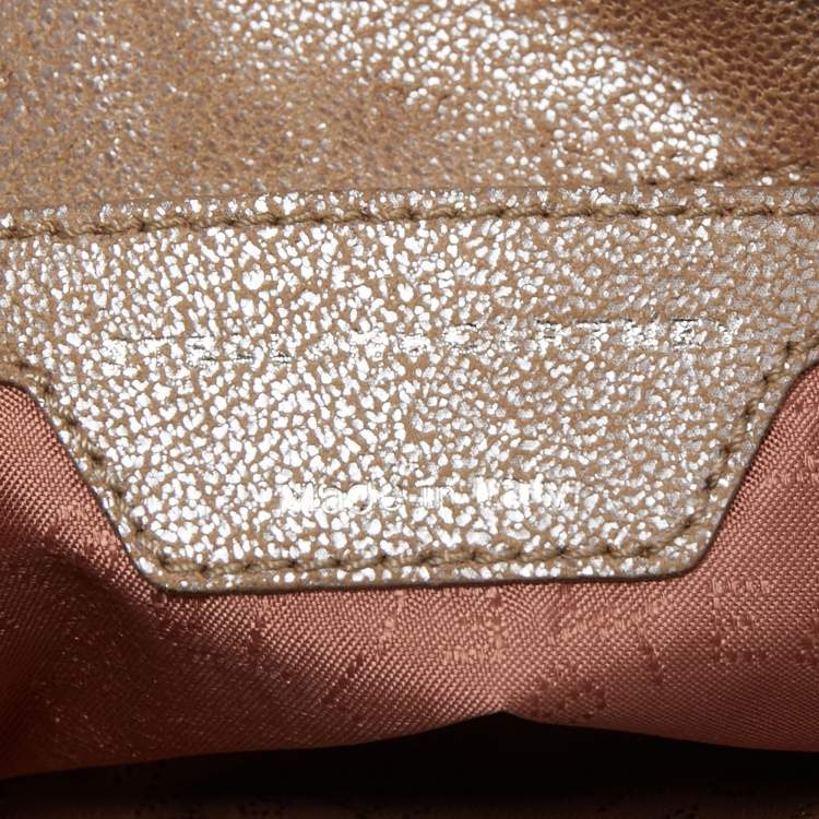 Pre Owned Stella McCartney Beige Faux Suede Falabella Clutch
