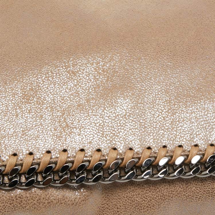 Pre Owned Stella McCartney Beige Faux Suede Falabella Clutch