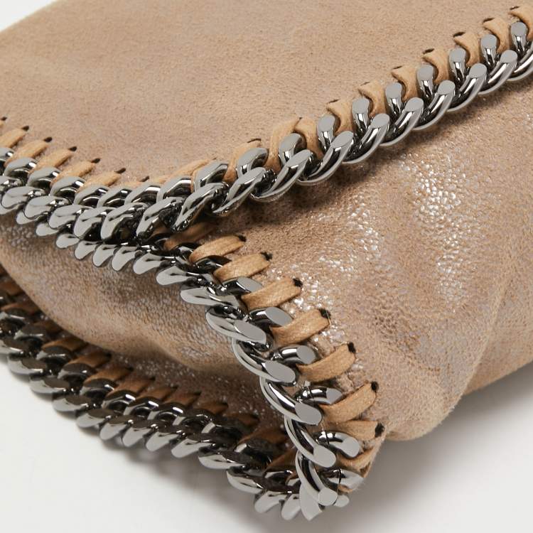 Pre Owned Stella McCartney Beige Faux Suede Falabella Clutch