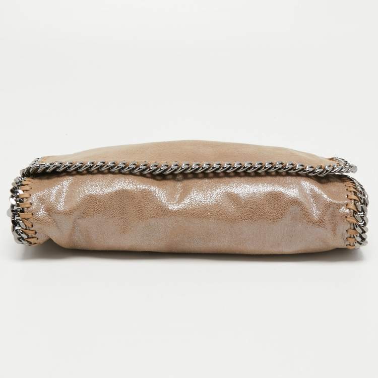 Pre Owned Stella McCartney Beige Faux Suede Falabella Clutch