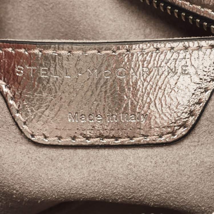 Pre Owned Stella McCartney Silver Quilted Laminated Faux Leather Stella Star Crossbody Bag