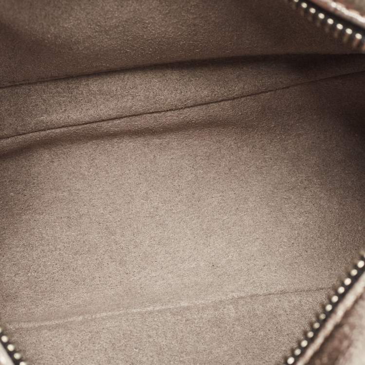 Pre Owned Stella McCartney Silver Quilted Laminated Faux Leather Stella Star Crossbody Bag