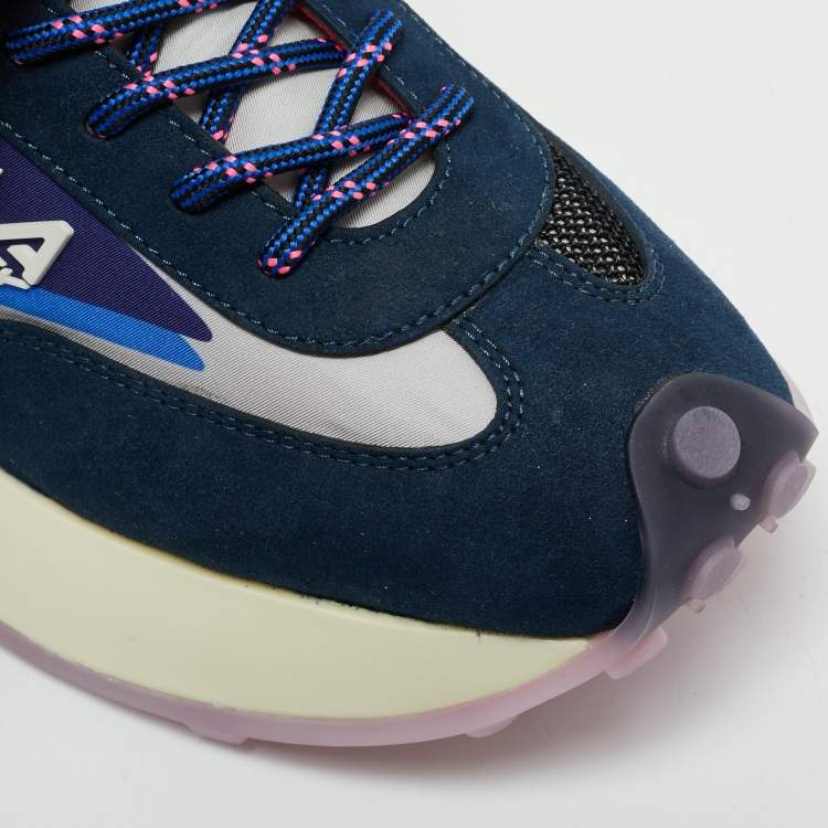 Pre Owned Stella McCartney Navy Blue/Grey Mesh and Fabric Reclypse Sneakers Size 41