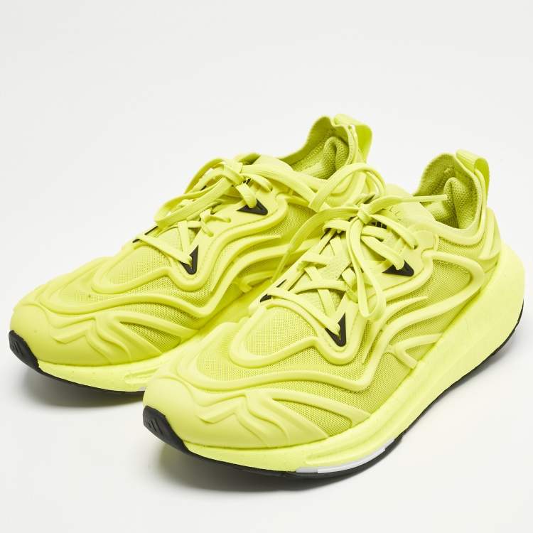 Pre Owned Stella McCartney x Adidas Neon Yellow Mesh Ultra Boost 23 Shock Slime Sneakers Size 38