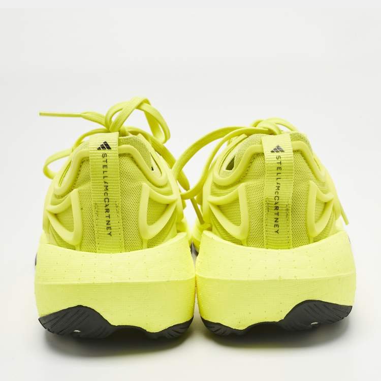 Pre Owned Stella McCartney x Adidas Neon Yellow Mesh Ultra Boost 23 Shock Slime Sneakers Size 38