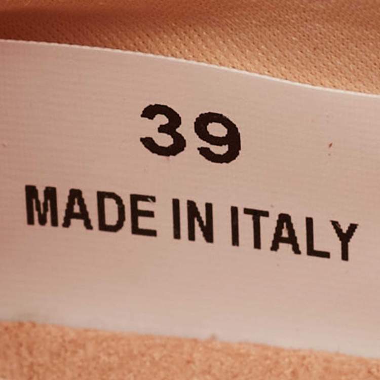 Pre Owned Stella McCartney Cream/White Fabric and Faux Leather Eclypse Lace Up Sneakers Size 39