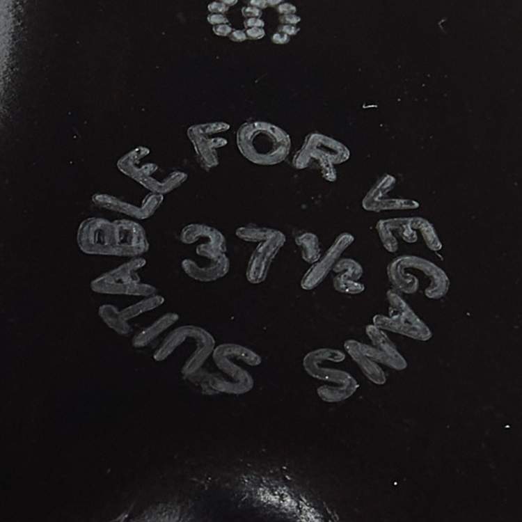 Pre Owned Stella McCartney Brown Lurex Fabric Groove Ankle Boots Size 37.5