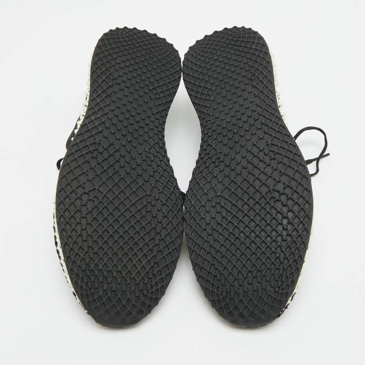 Pre Owned Stella McCartney adidas Alphaedge 4D Size 40.5 Black Knit Fabric Lace Up Sneakers