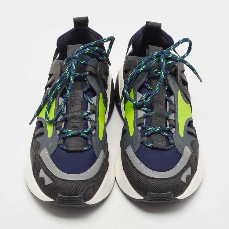 Pre Owned Stella McCartney Tricolor Rubber and Fabric Eclypse Sneakers Size 41