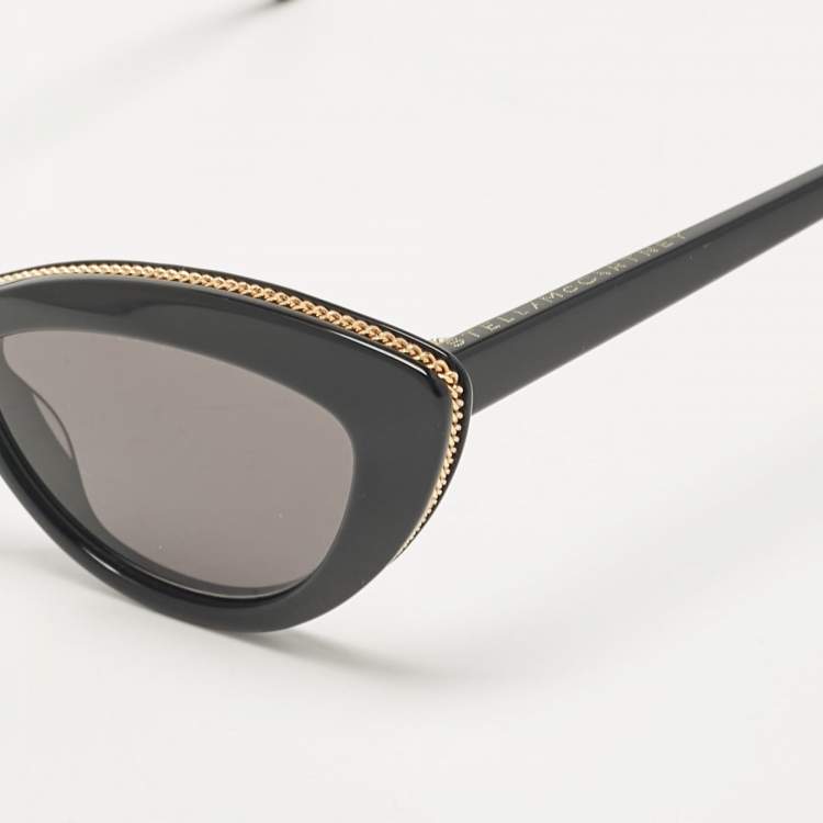 Pre Owned Stella McCartney Black Falabella Cateye Sunglasses