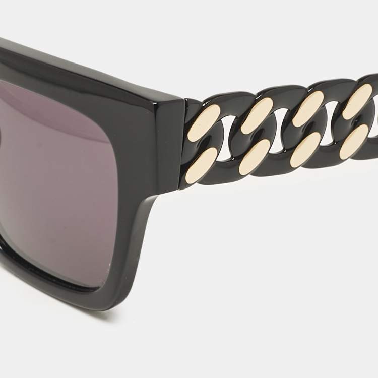 Pre Owned Stella McCartney Black Lorraine Wayfarer Sunglasses