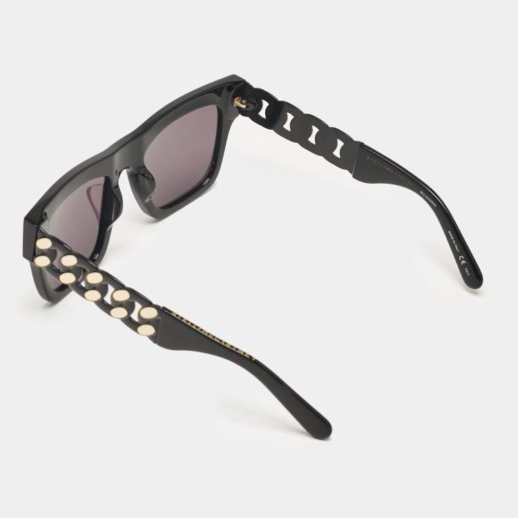 Pre Owned Stella McCartney Black Lorraine Wayfarer Sunglasses