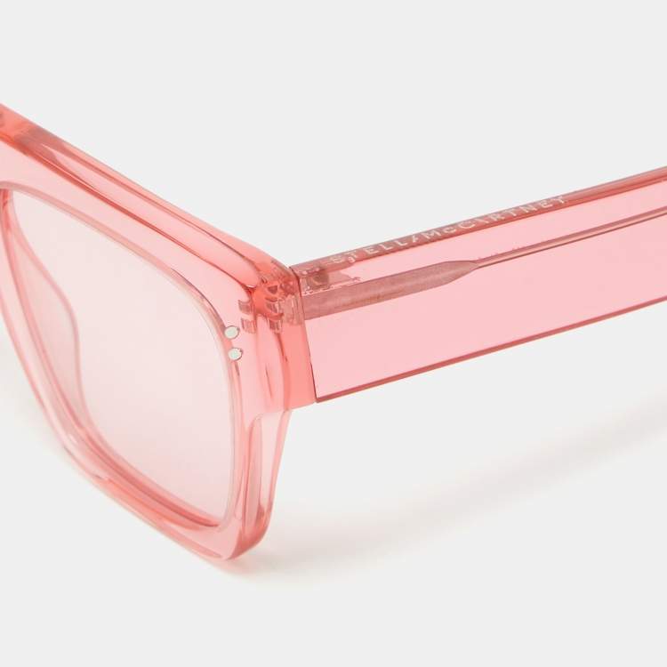 Pre Owned Stella McCartney Pink SC0119S Square Sunglasses