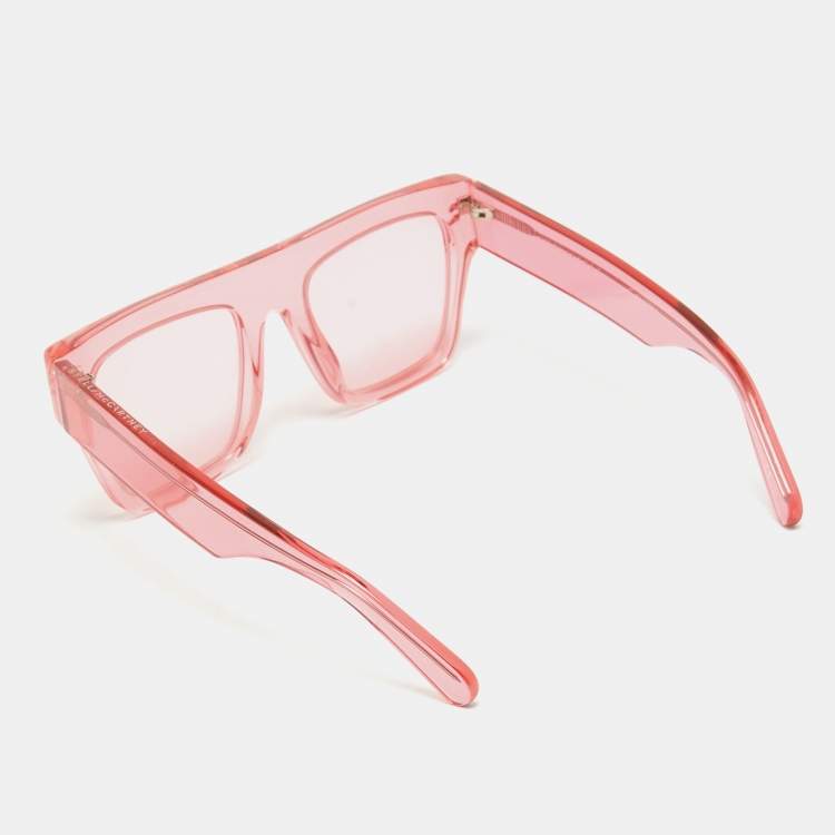Pre Owned Stella McCartney Pink SC0119S Square Sunglasses