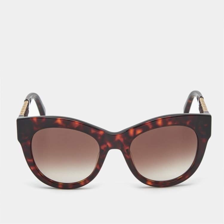 Pre Owned Stella McCartney Tortoise Brown Gradient SC0064S Cat Eye  Sunglasses