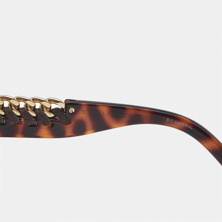 Pre Owned Stella McCartney Tortoise Brown Gradient SC0064S Cat Eye  Sunglasses
