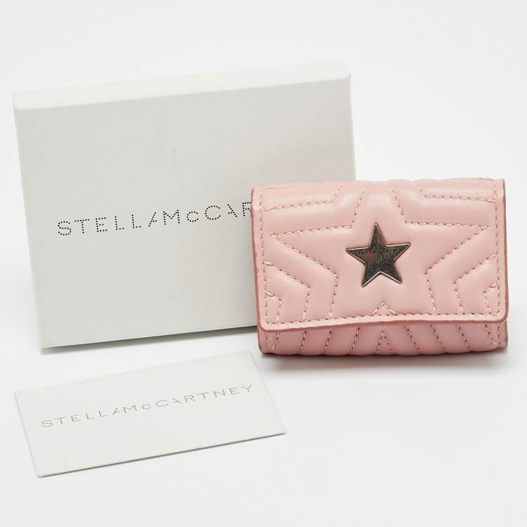Pre Owned Stella McCartney Stella Star Key Holder Pink Faux Leather