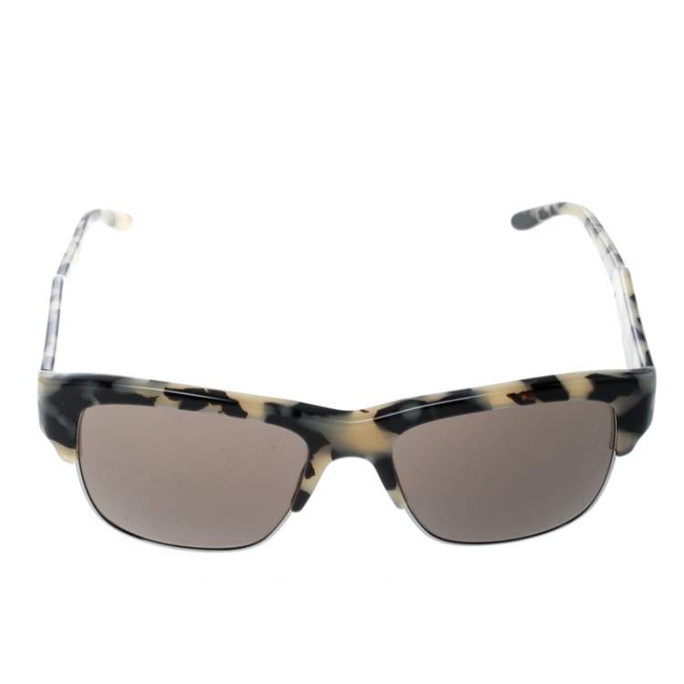 Pre Owned Stella McCartney Grey Tortoise/Black SM4044 Wayfarer Sunglasses