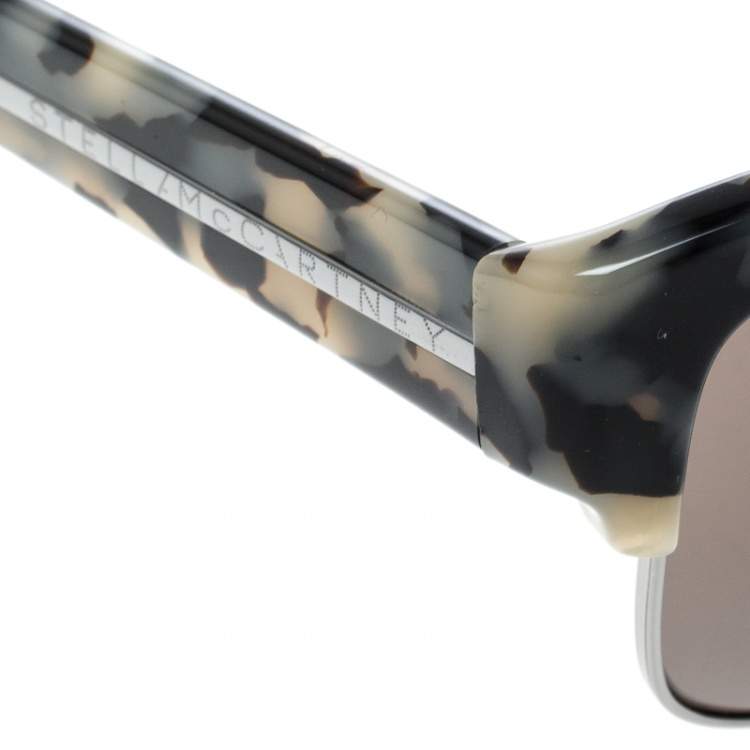 Pre Owned Stella McCartney Grey Tortoise/Black SM4044 Wayfarer Sunglasses